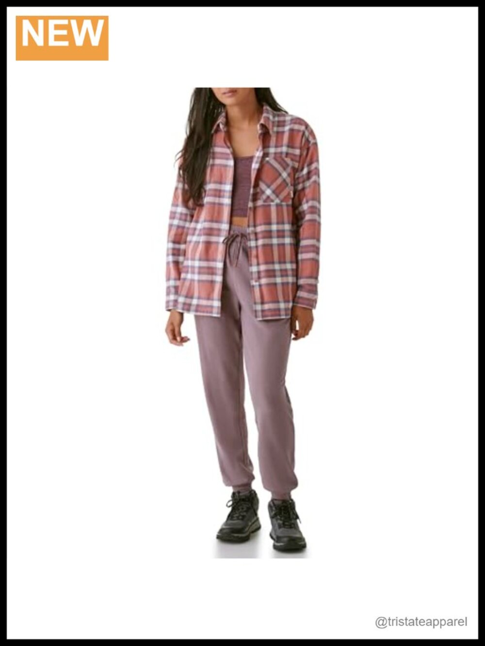 Women's Long Sleeve Flannel Shirt Classic Plaid Cotton Button Up Casual